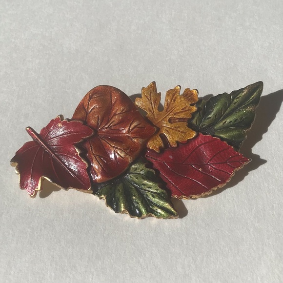 Vintage Tara Fall Leaves Brooch Pin - Picture 2 of 6